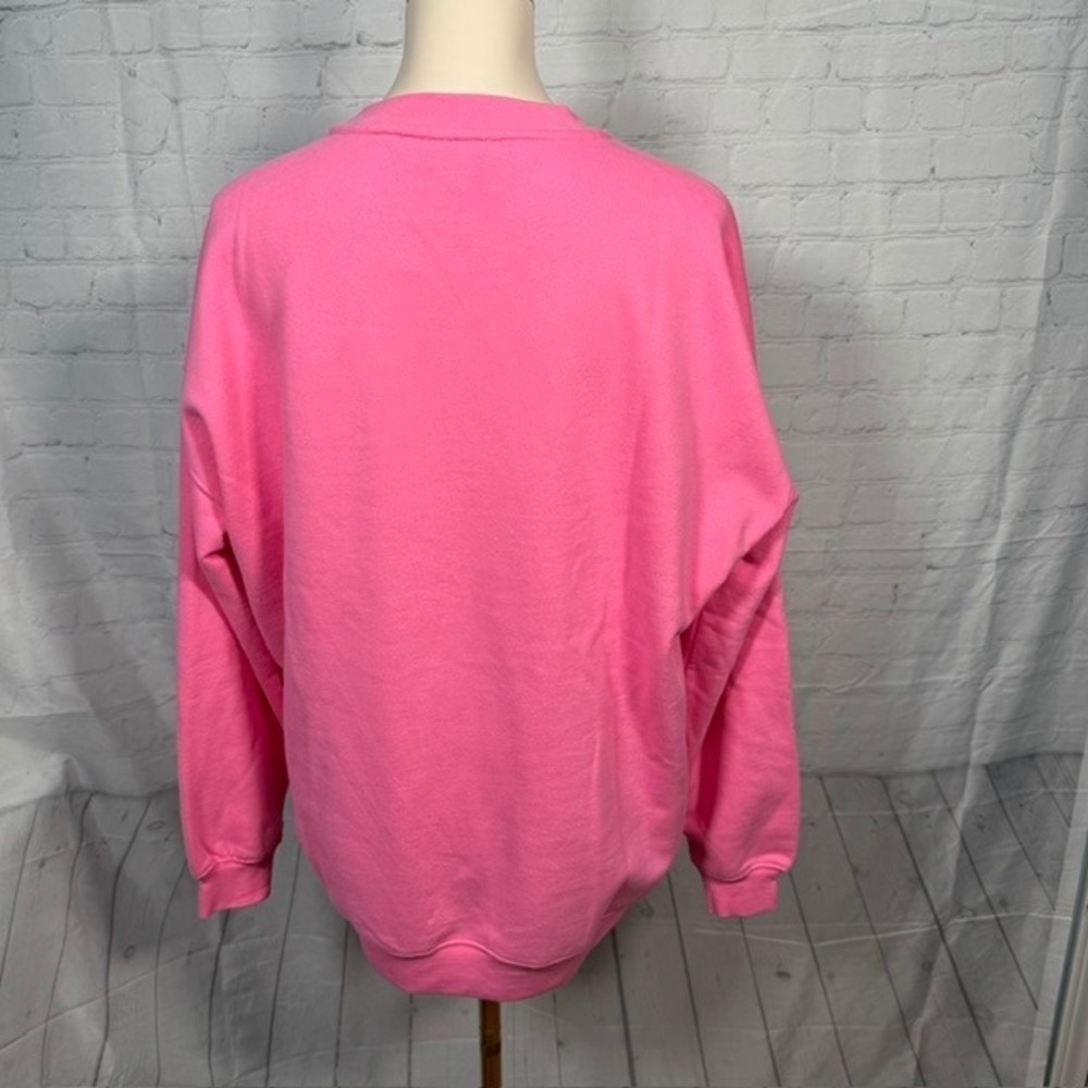 NWOT Pink Lily Sunshine & Coffee Graphic Sweatshirt Hot Pink Women's Small - Picture 4 of 10